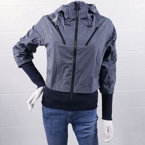 Dynafit Speed Up Hooded Full Zip Athletic Running Jacket Size Small